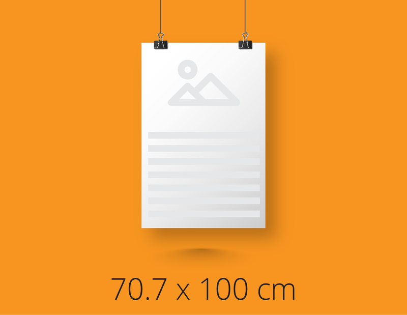 B1 poster – 150 g/m² matt poster paper