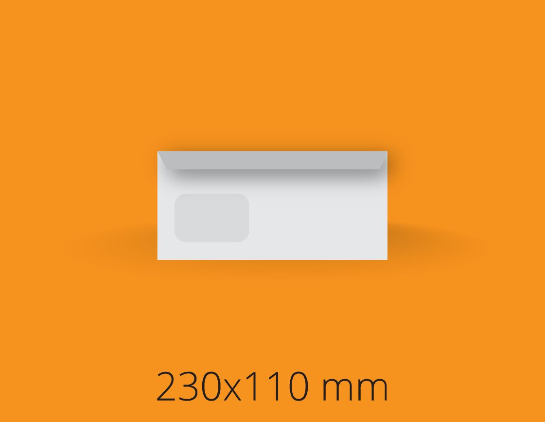 Kuverta DL LO 230 × 110 mm Kuverta DL LO 230 × 110 mm