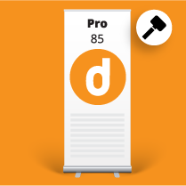 Roll-up PRO 85x200 cm Roll-up PRO 85x200 cm – stand with printed graphic