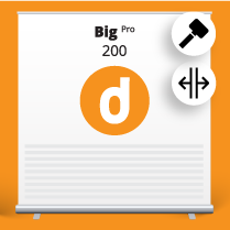 Roll-up BIG PRO 200x300 cm Roll-up BIG PRO 200x300 cm – stand with printed graphic