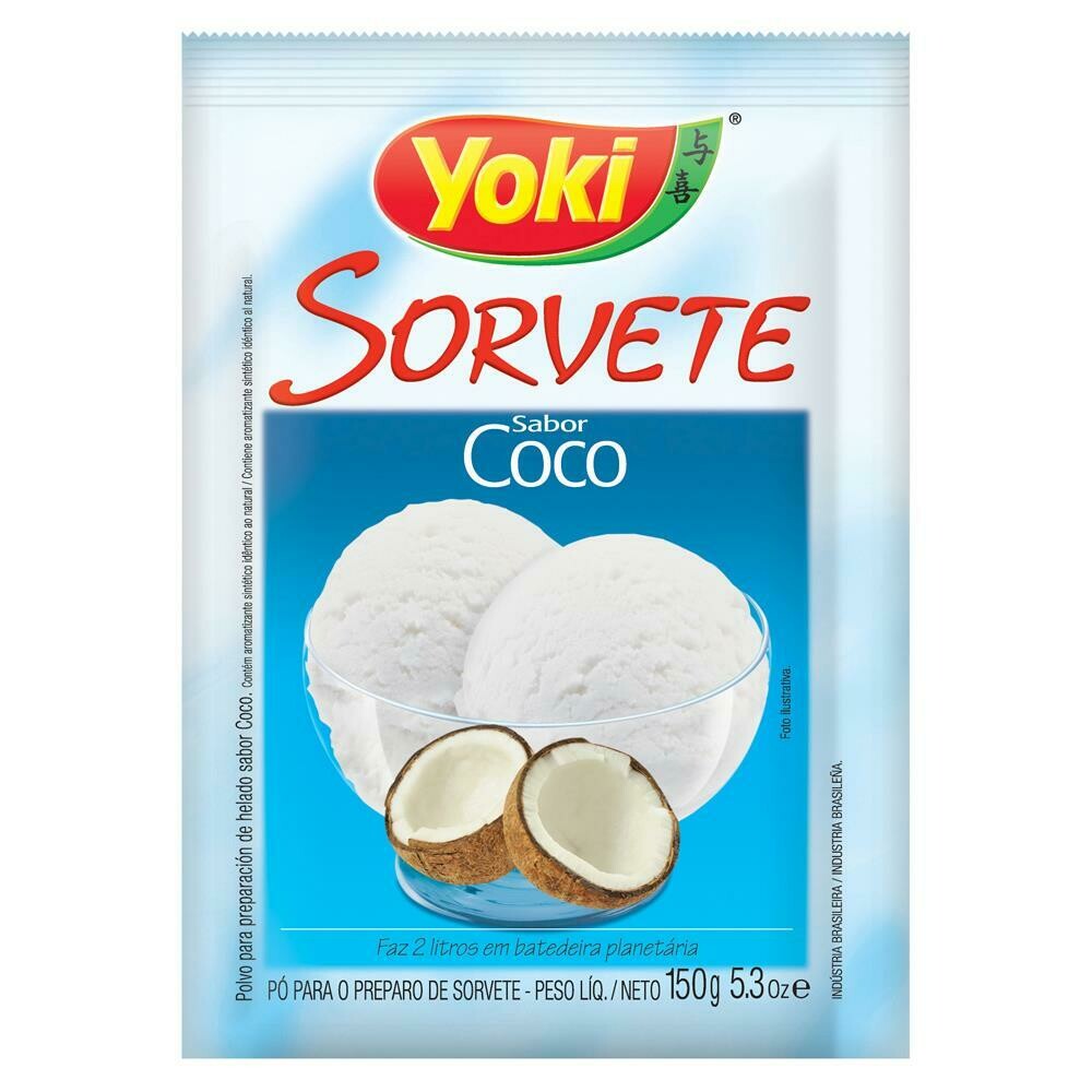 Sorvete Po Yoki 150G Coco Sorvete Po Coco (7891095009824)
