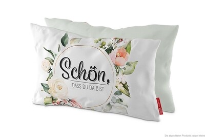 Kissen "Schön, dass es dich gibt" Flowers Kissen "Schön, dass es dich gibt" Flowers