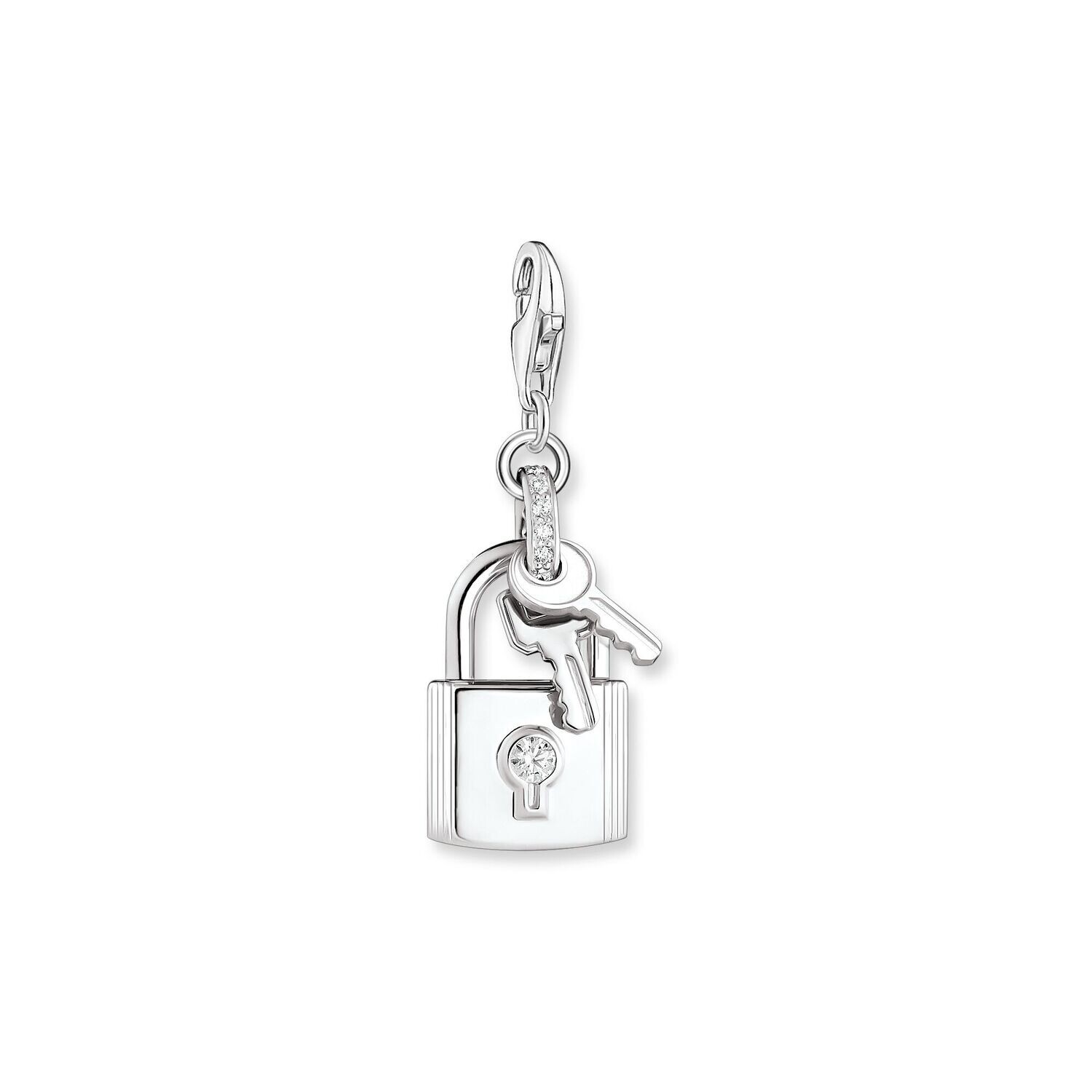 Thomas Sabo Charm &quot;Schloss mit Schlüsseln Silber&quot;