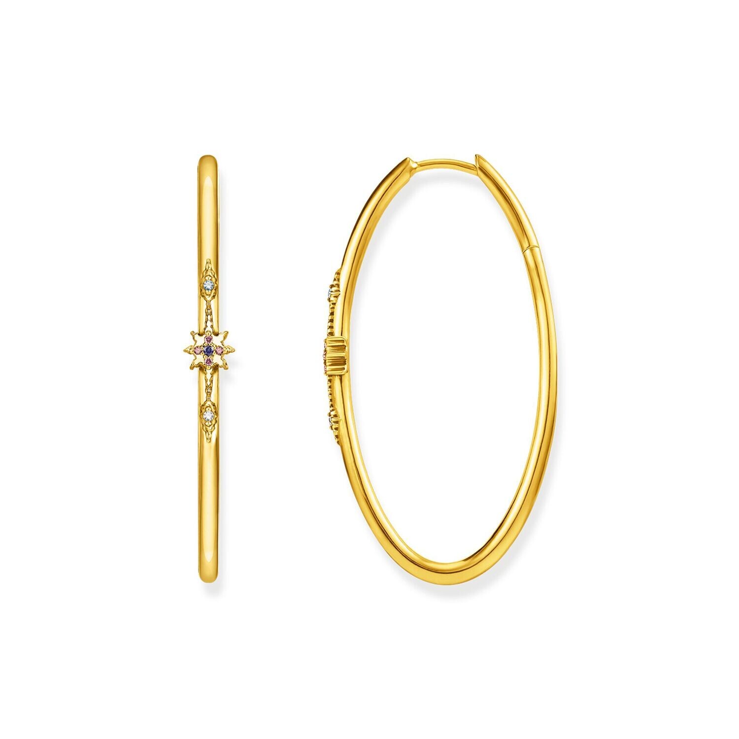 Thomas Sabo Creolen &quot;Royalty Stern Gelbgold&quot;