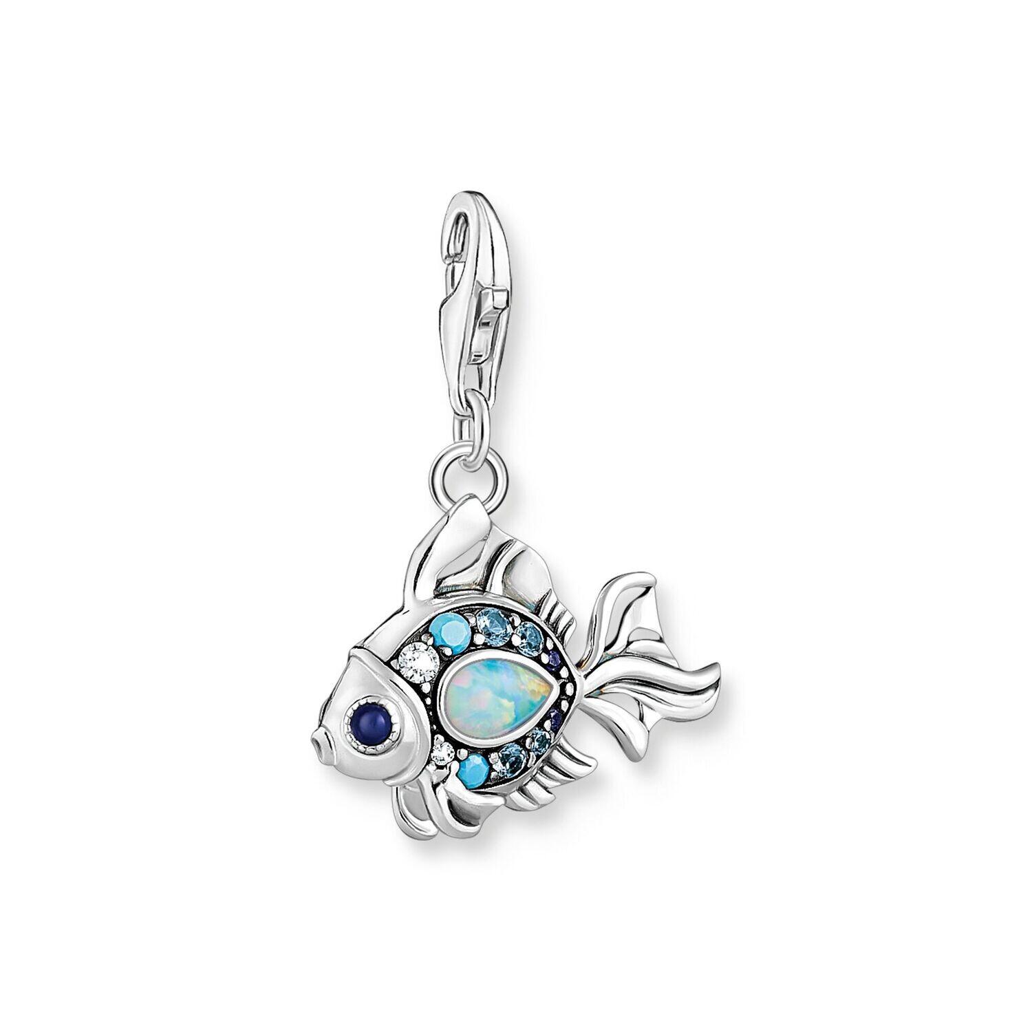 Thomas Sabo Charm &quot;Fisch mit blauen Steinen&quot;