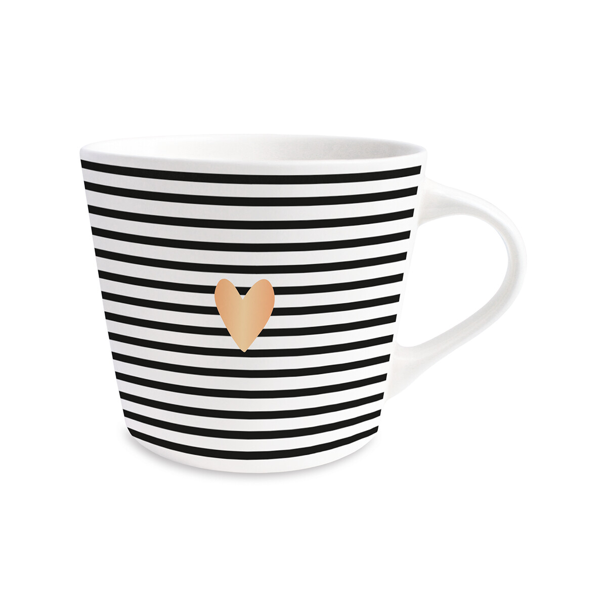 Kaffeetasse mit Goldveredlung &quot;Herz&quot;