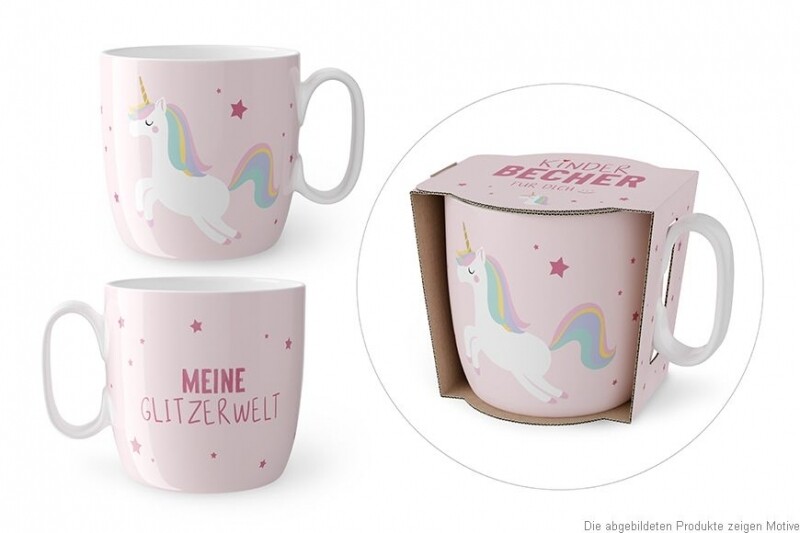Kinder Becher &quot;Einhorn - Meine Glitzerwelt&quot;
