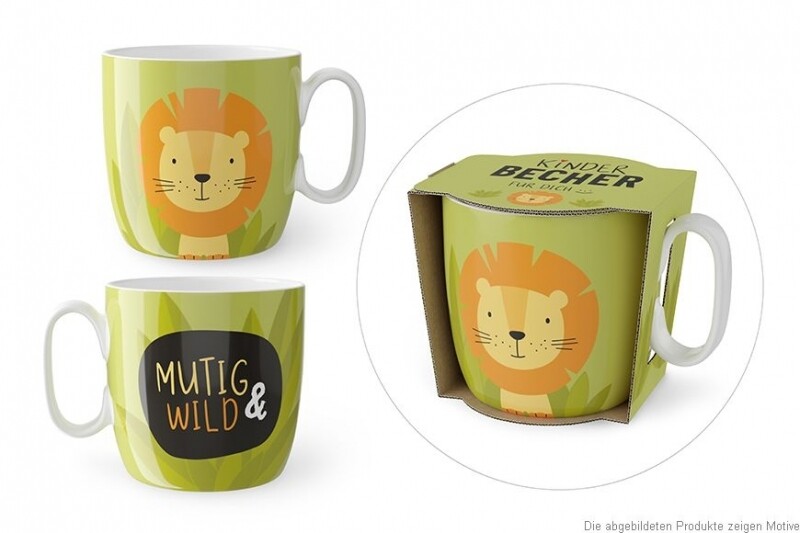 Kinder Becher &quot;Löwe - Mutig &amp; Wild&quot;