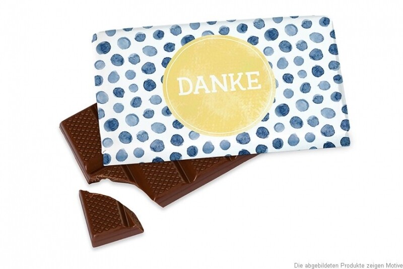 Kleine Schokolade &quot;Danke&quot;