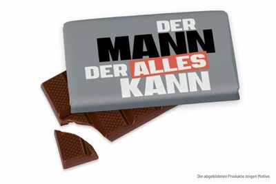 Kleine Schokolade &quot;Der Mann der alles kann&quot;