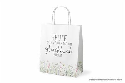 Geschenktüte klein &#39;&#39;Heute ist ein guter Tag um glücklich zu sein&#39;&#39;