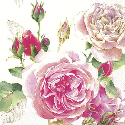 Cocktailserviette &quot;Tea Rose&quot;