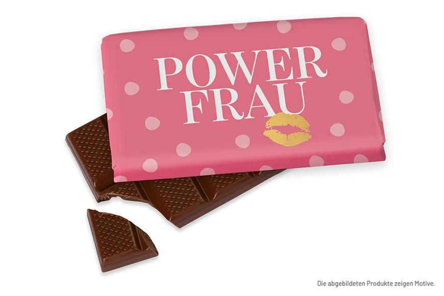 Kleine Schokolade &quot;Powerfrau&quot;