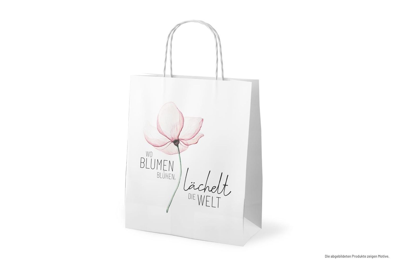 Geschenktüte &quot;Wo die Blumen blühen, lächelt die Welt&quot;