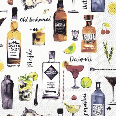 Cocktailservietten "Drinks"