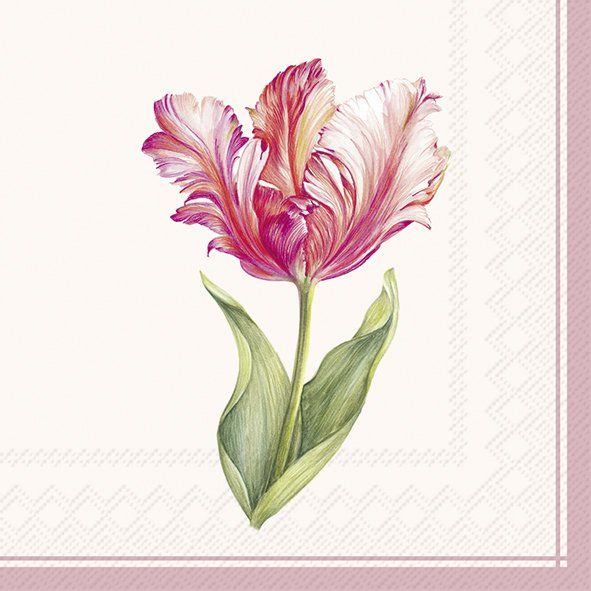 Cocktailserviette "Tulpe"