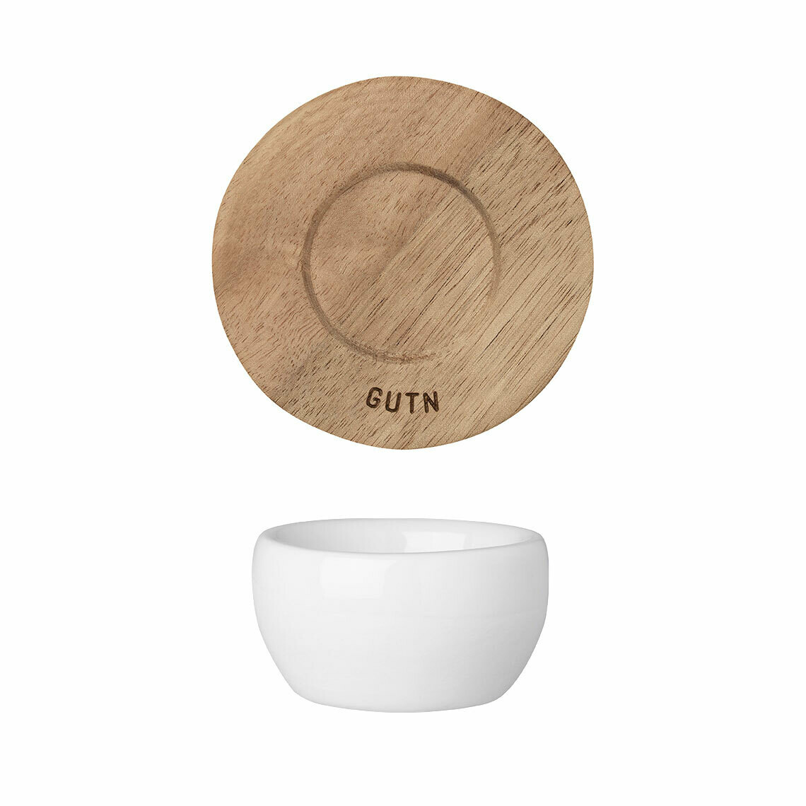 Räder Eierbecher mit Unterteller Blanko/Gutn