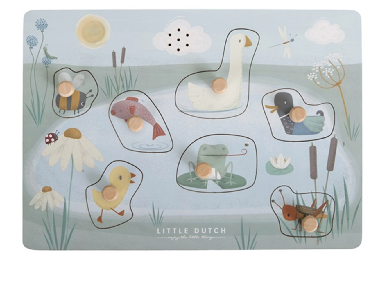 Little Dutch Sound-Greif-Puzzle Tiere