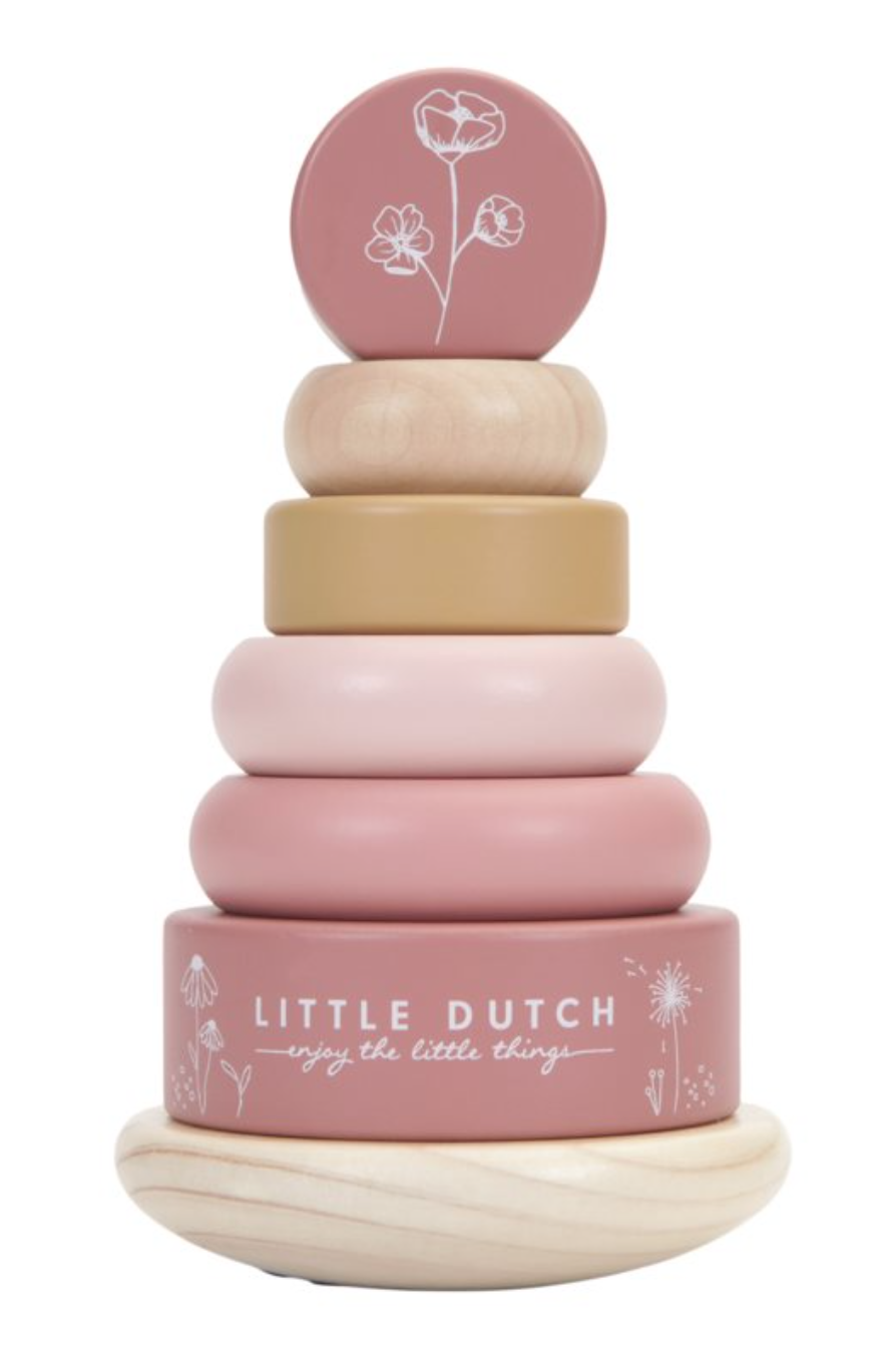 Little Dutch Holzstapelturm pink