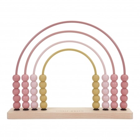 Little Dutch Rechenschieber Regenbogen rosa