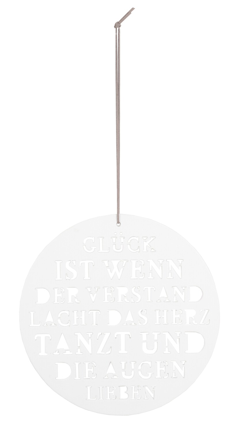 Räder Living Poesiebild "Glück ist wenn der Verstand.."