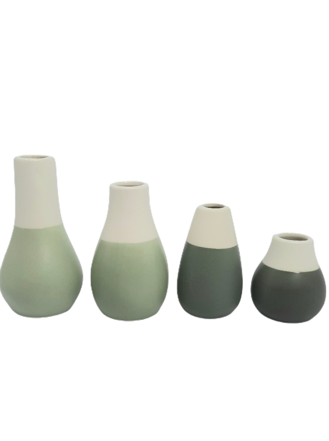 Räder Zuhause Mini Pastellvasen 4er Set grün