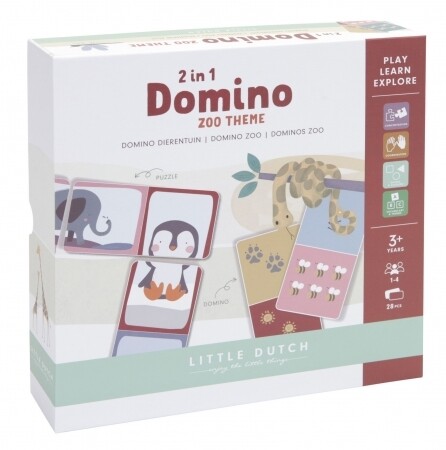 Little Dutch 2 in 1 Domino Zoo