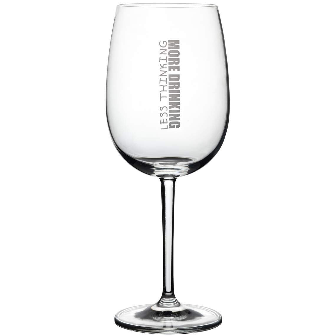 Räder Vino Weinglas "more drinking less thinking"