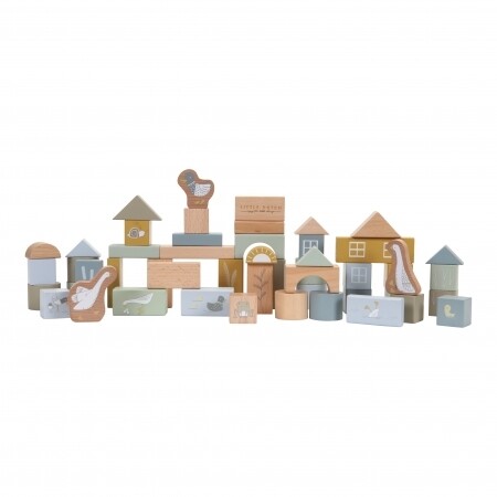 Little Dutch Holzbausteine blau