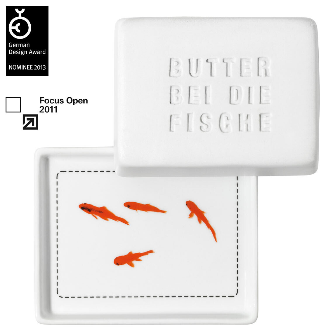 Räder Breakfast kleine Butterdose "Butter bei die Fische"
