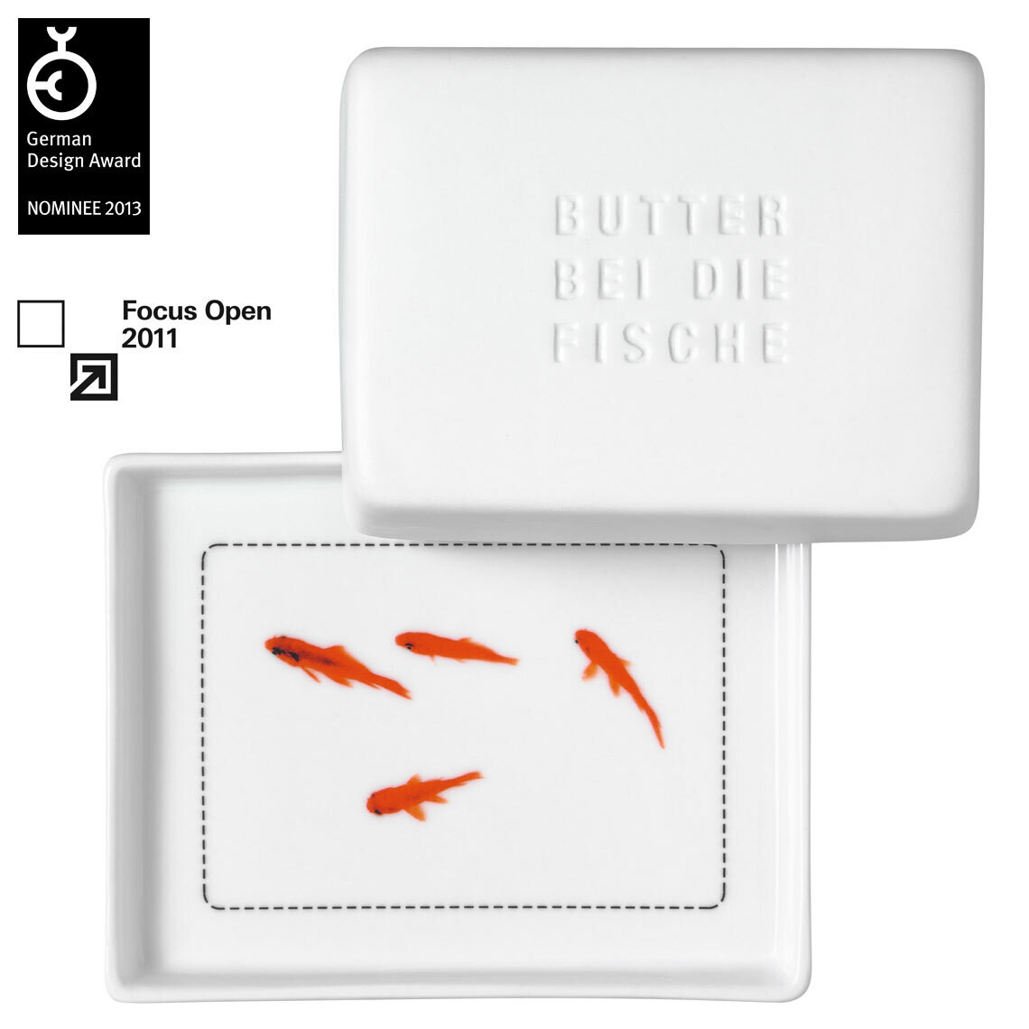 Räder Butterdose ""Butter bei die Fische"