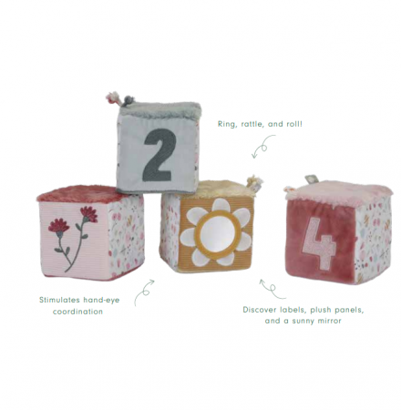 Little Dutch Plüsch Würfel Set "Flowers & Butterflies"