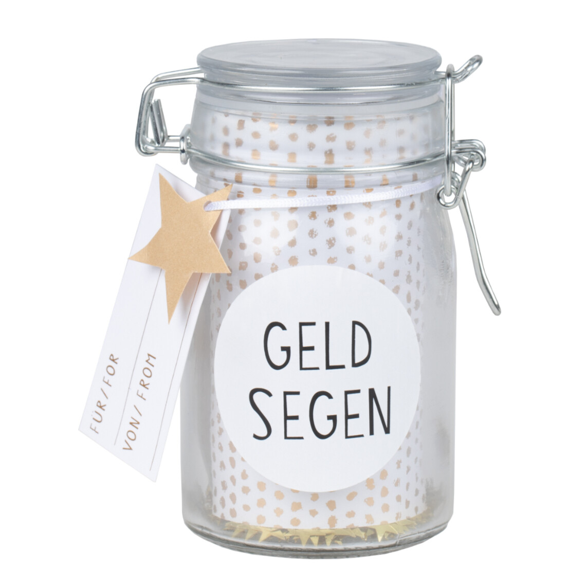 Räder Geschenkglas "Geldsegen"
