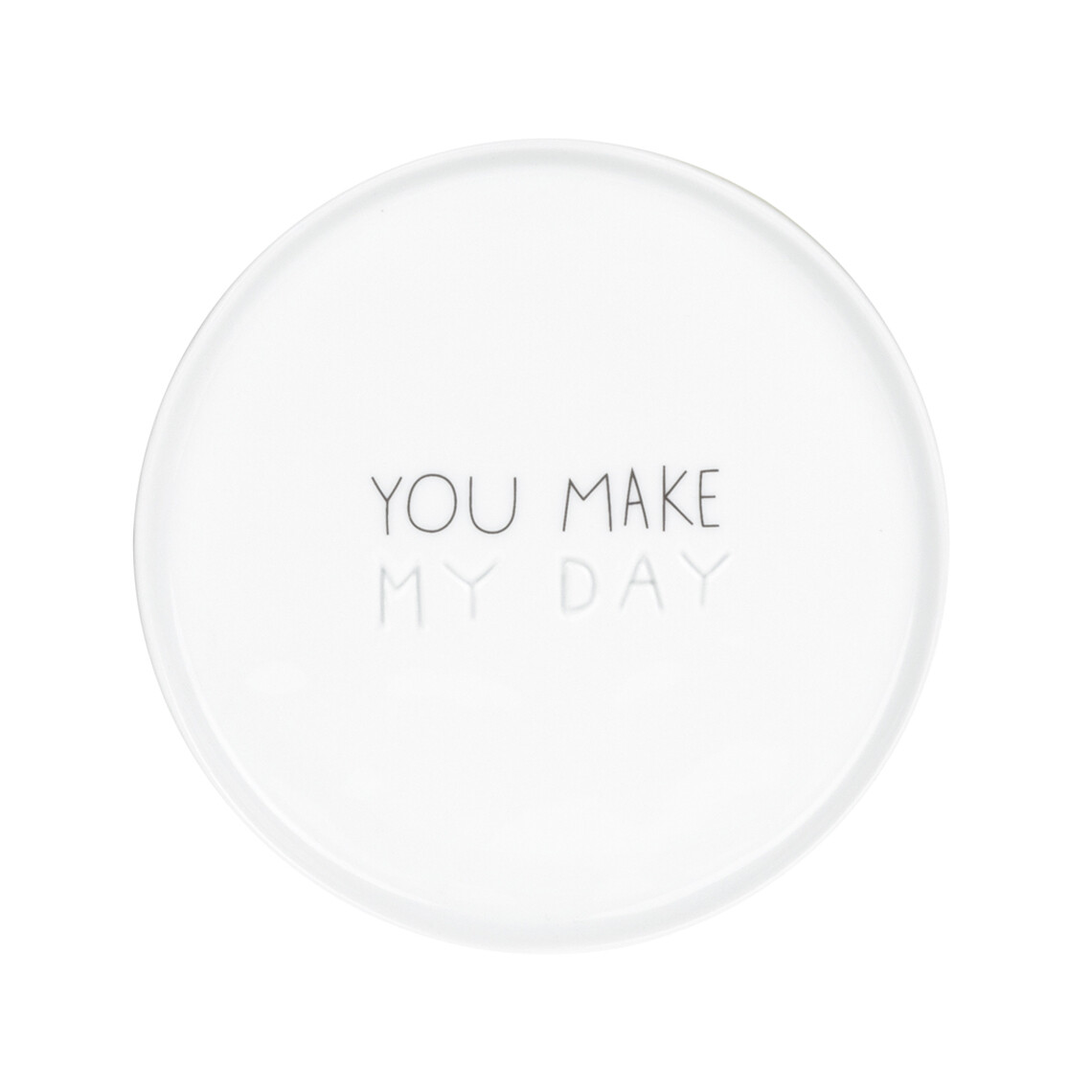 Räder Teller klein "You make my day"