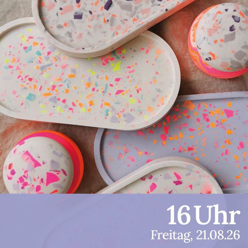 Terrazzo Workshop mit Luise 21. August 2026 16-18:30 Uhr
