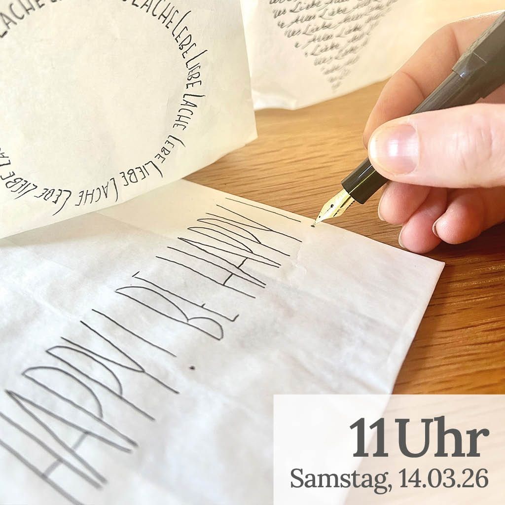 Handlettering Workshop mit Michaela 14. März 2026 11-13Uhr