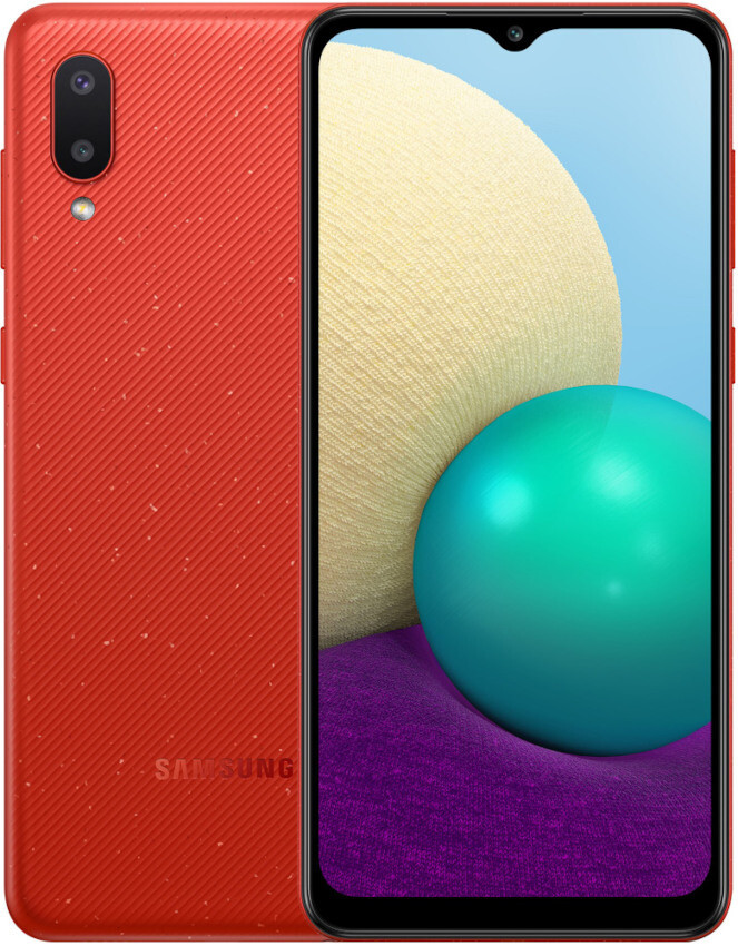 Смартфон Samsung Galaxy A02 2/32Gb красный