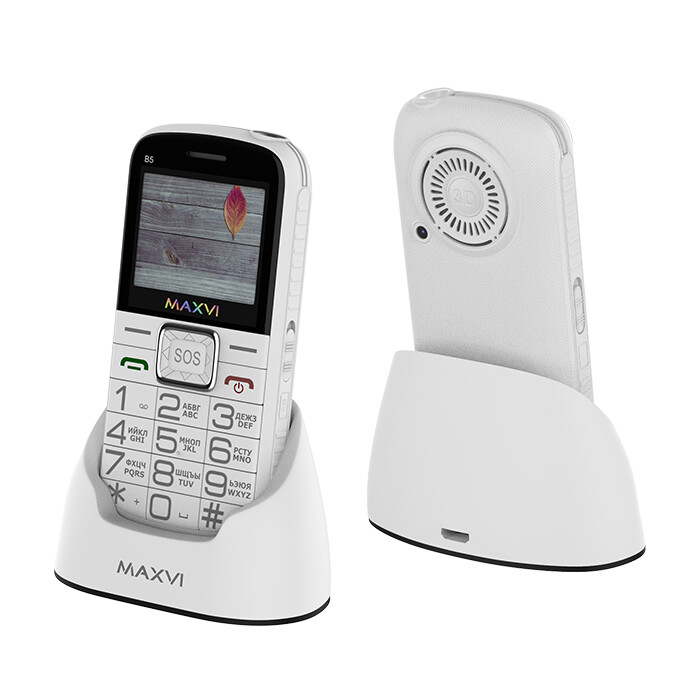 Сотовый телефон Maxvi B5 белый