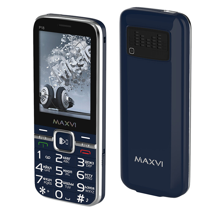 Сотовый телефон Maxvi P18 синий