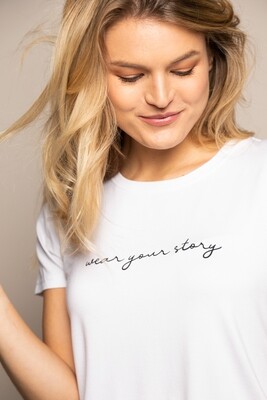 wearable stories | wear your story t-shirt white wearable stories | wear your story t-shirt white