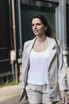 Olá Lindeza | LAST ONE in L - Boyfriend Linen Blazer - natural/sand Olá Lindeza | LAST ONE in L - Boyfriend Linen Blazer - natural/sand