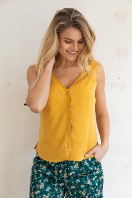 wearable stories | Viola Top Ocher - Tencel wearable stories | Viola Top Ocher - Tencel