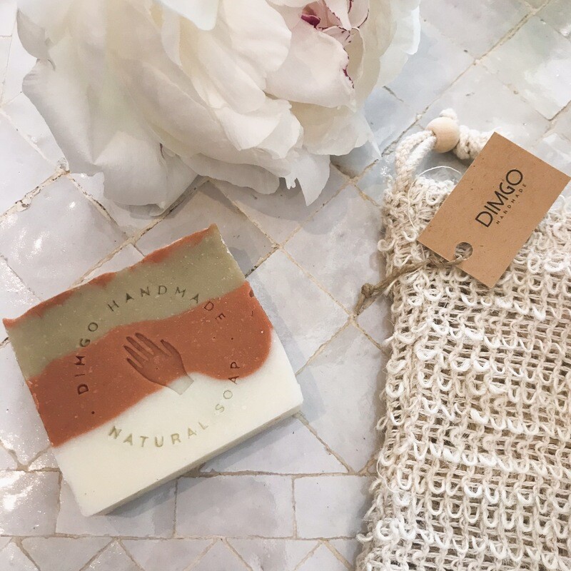 Dimgo | Handmade Natural Soap - Blood orange and lemongrass