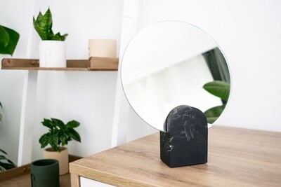 House Raccoon | Archie Mirror - Black Marble House Raccoon | Archie Mirror - Black Marble