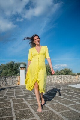 Olá Lindeza | MADRID Lemon dress - Viscose Olá Lindeza | MADRID Lemon dress - Viscose