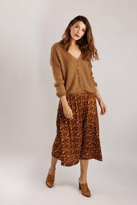 wearable stories | A-line Skirt Viscose - Rust print wearable stories | A-line Skirt Viscose - Rust print