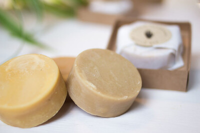 Dimgo | Handmade Natural Body Butter Bar - Bergamot, Ylang-Ylang & Activated Carbon
