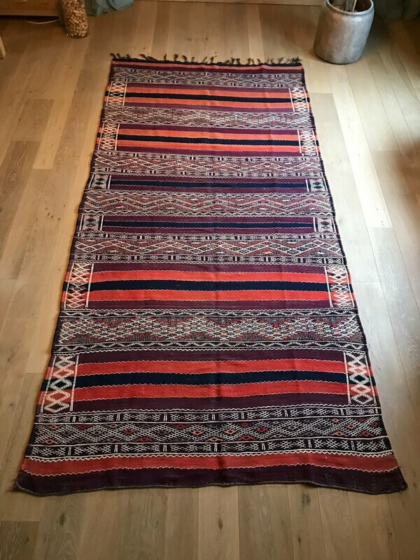 Olá Lindeza | Aimée Flat Weave Kilim Rug (Vintage) - Kelim Teppich 330x150cm