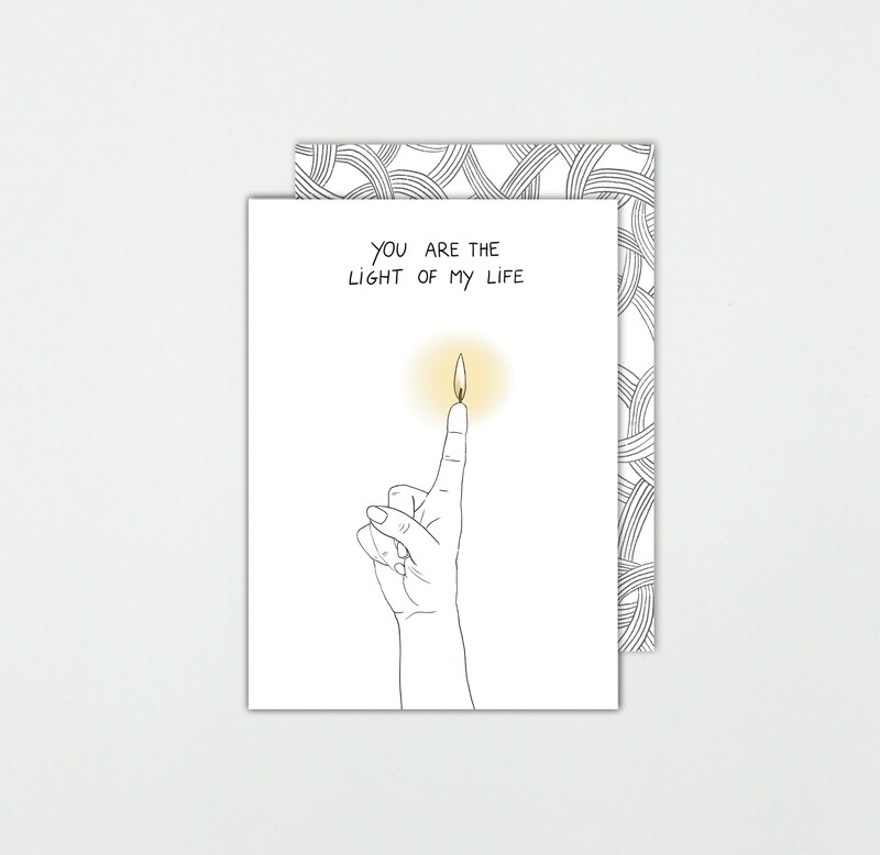 SOMAJ | Light of my life - Card with art envelope SOMAJ | Light of my life - Card with art envelope