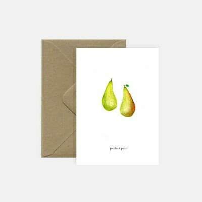 pink cloud studio | two pears - folding card with envelop pink cloud studio | two pears - folding card with envelop